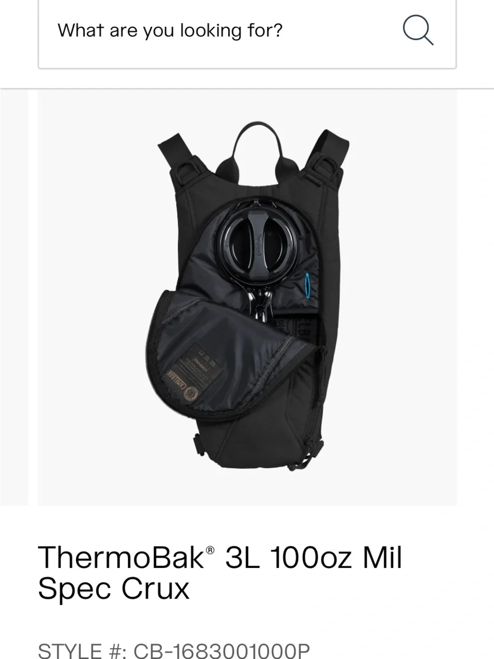 Camelbak ThermoBak 3L Hydration Pack - Black brand new